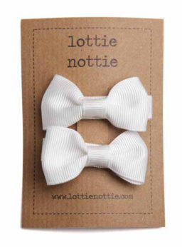 Solid Bows - White