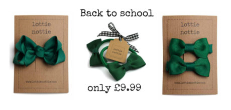 Green School Hair Bows Bundle