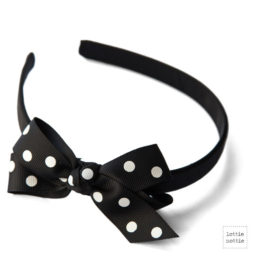 Black Polka Dot Alice Band